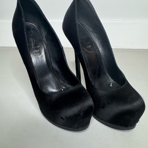 Yves Saint Laurent Tribtoo 80 Pumps – Black Leather – Size 6.5 / EU 36.5 - Picture 3 of 16